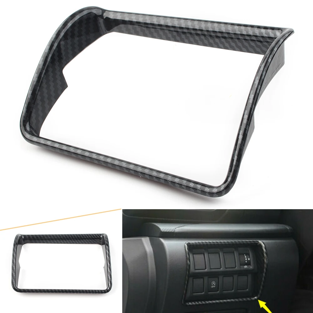 

Car ABS Interior Headlight Switch Button Molding Decoration Cover Trim For Subaru Forester 2019-2020 RHD Carbon Fiber Styling