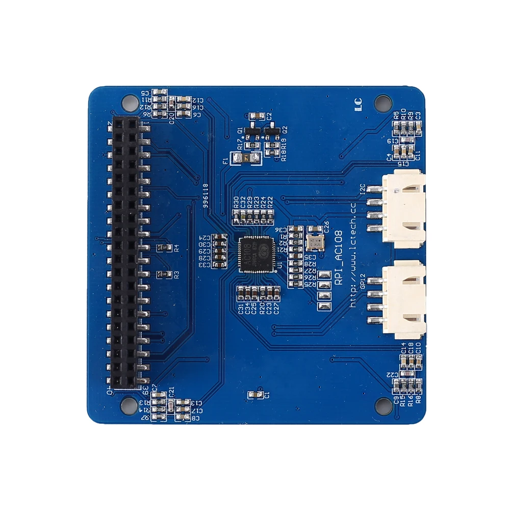 Интеллектуальный аудио декодер AC108 с голосовым распознаванием модуль 12 шт. APA102 RGB