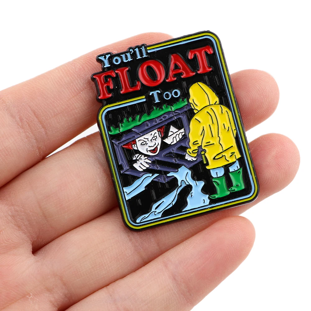 

DZ1556 Horror Movie Pins for backpacks Lapel Enamel Pins and Brooches Badge Bags Backpack Decoration Friend Kids for Gifts