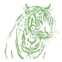 tiger logo luminous patch animal iron ons patches for clothing thermal transfer fluorescence stickers for clothes free shipping