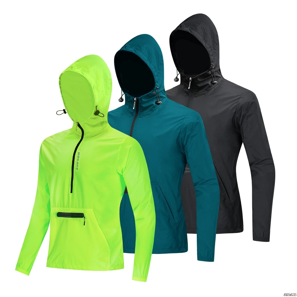 

Cycling Windproof Jacket Hooded Road Mountain Bike Reflective Ultralight Jersey Long Waterproof MTB Jackets Bicycle Windbreaker