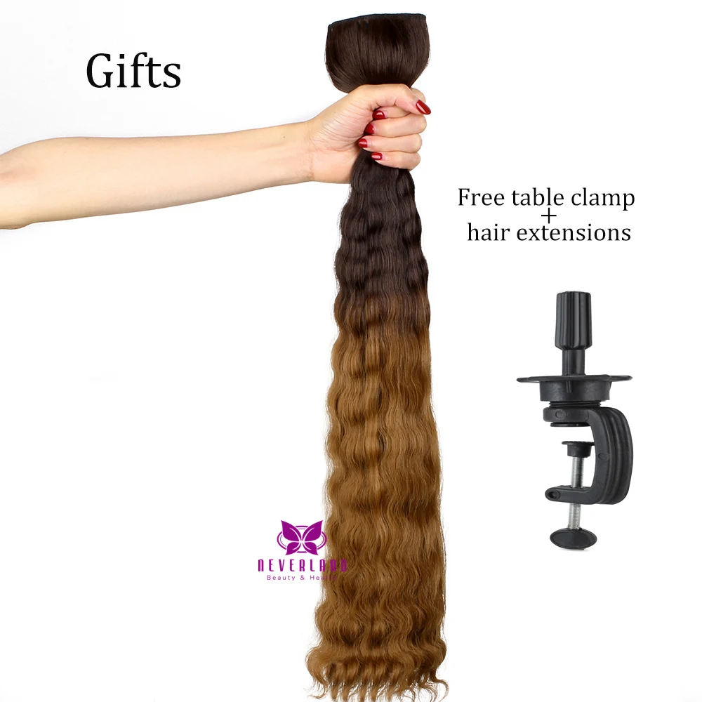 Синтетический Радужный Розовый манекен для обучения волосам плетения причесок