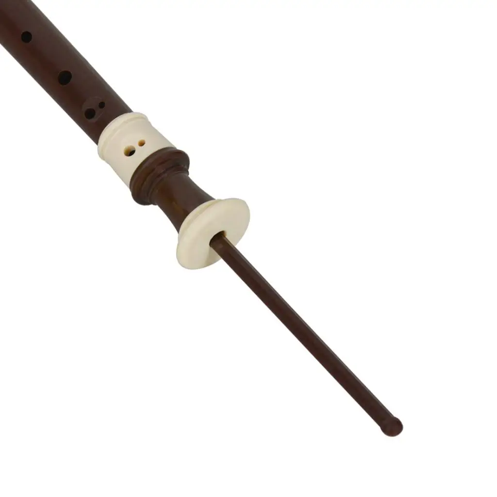 Сопрано рекордер 8-отверстие кларнет с чистящей удочкой + протирочная ткань ключ B