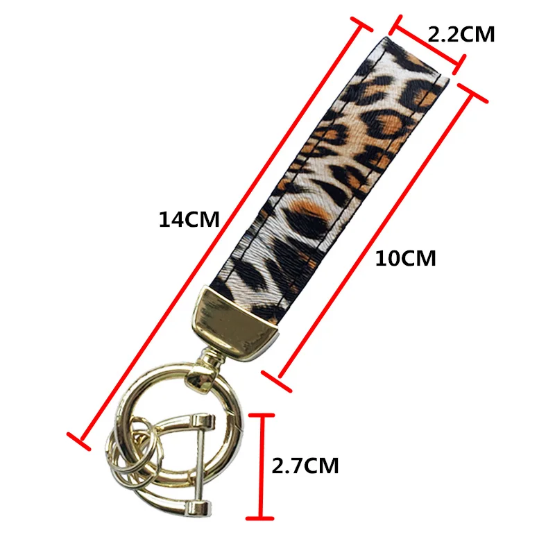 High Quality Leopard Pattern PU Leather Car Keychain Suitable For Key Remote Control Lovers Friends Gift Wallet | Багаж и сумки