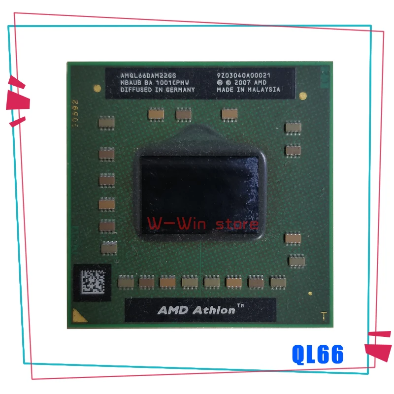 AMD Athlon 64 X2 QL 66 QL66 2 ГГц двухъядерный нить Процессор процессор AMQL66DAM22GG гнездо