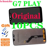 10pcs 100 original lcd for motorola moto g7 play xt1952 lcd display touch screen digitizer replacement 5 7