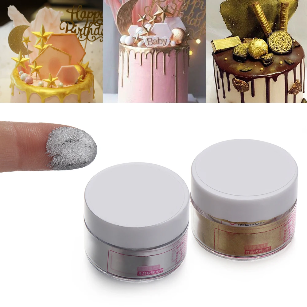 1 банка блестящая вспышка высокого качества золотистая серебристая форма для