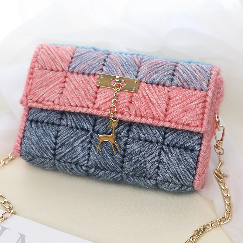 Новинка 2020 шерстяная ручная сумка для хранения декоративная вязания крючком