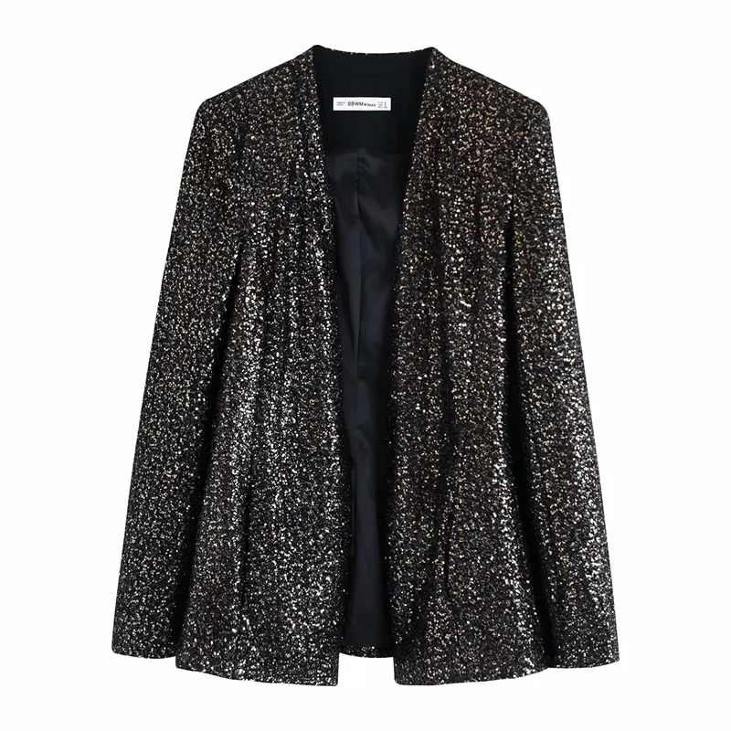 

Новинка Осень-зима 2020, женская одежда в европейском и американском стиле с вышивкой и блестками