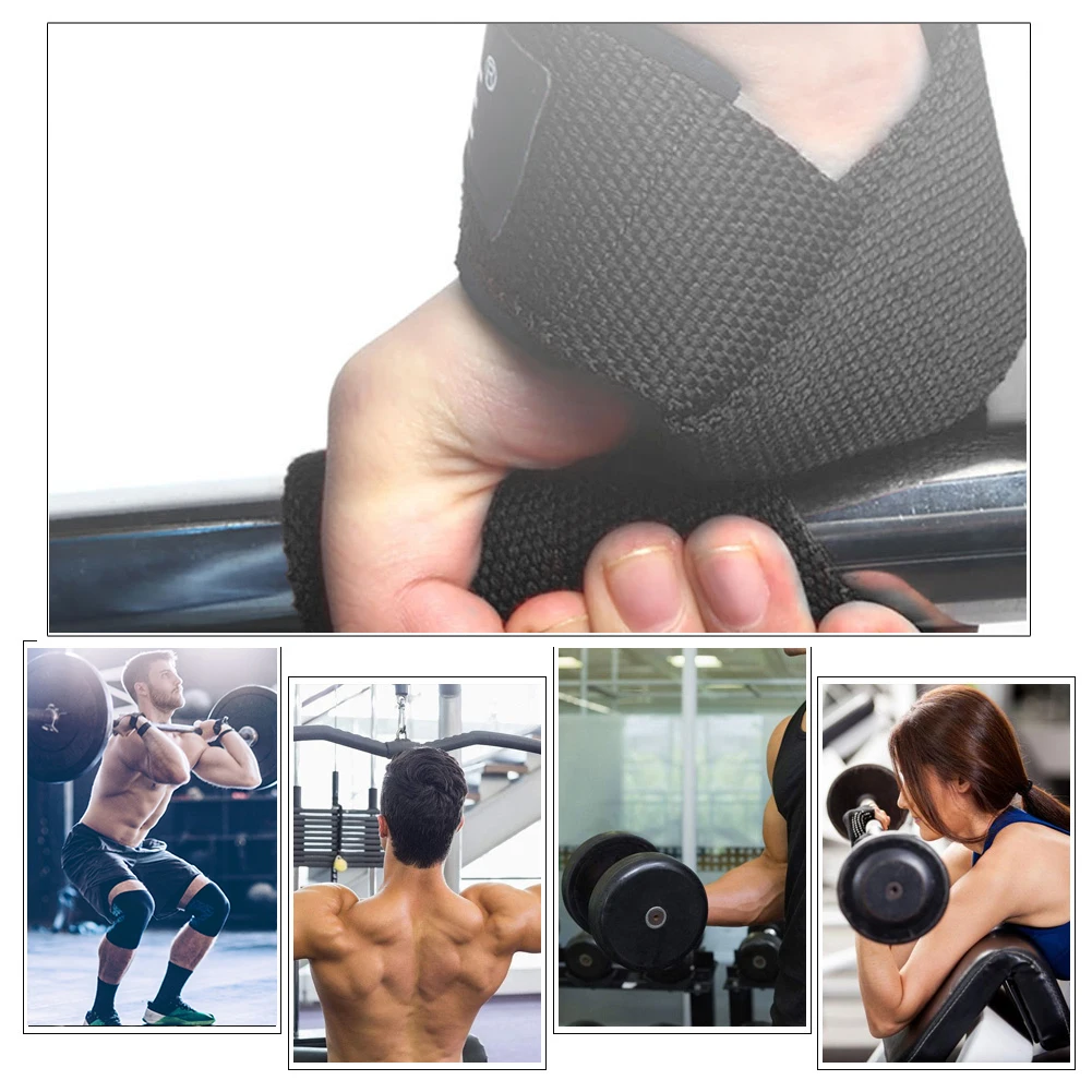 SKDK 1Пара Ремней для Рукопашного Боя с Антискользящей Подкладкой для Фитнеса, Бинтов для Запястий, Поддержки в Тренажерном Зале, Хватов Для Поднятия, Бодибилдинга.