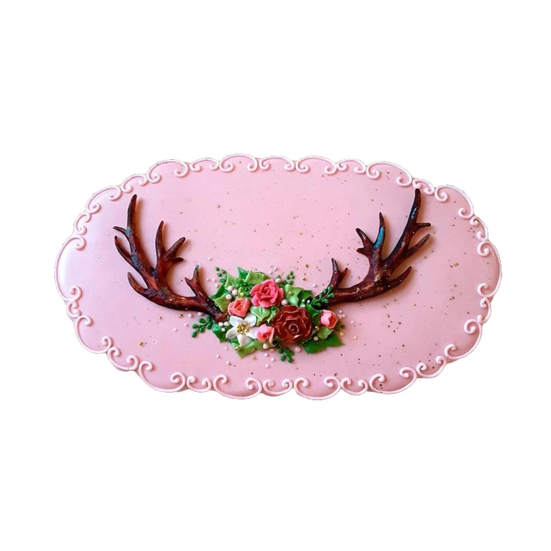 SHENHONG Antlers Sugarcraft Кондитерские помадные формы силиконовые для торта десертный