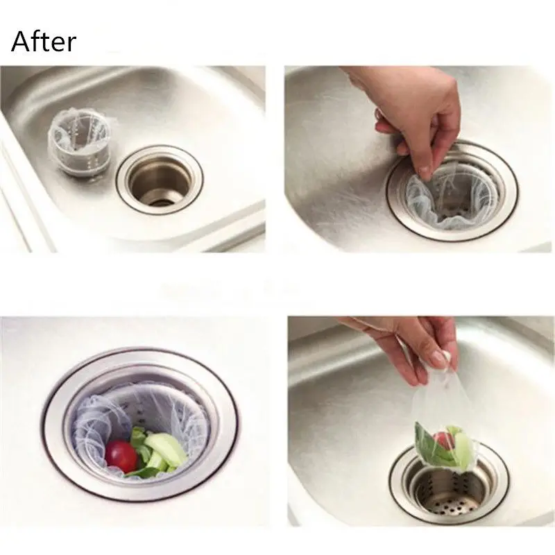 

Newest Kitchen Sink Filter Mesh Kitchen Trash Bag Prevent The Sink From Clogging Filter Bag For Bathroom Strainer Rubbish Bag