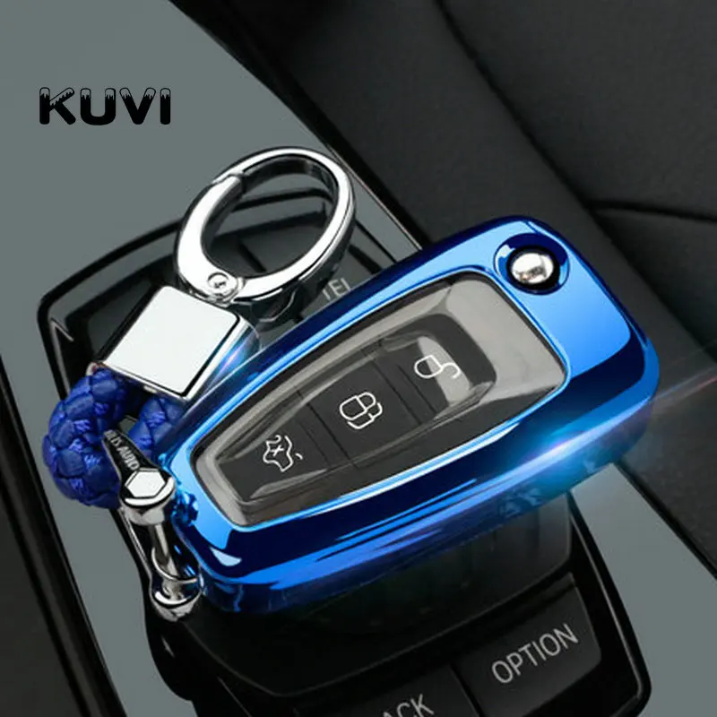 Чехол для ключей для Ford Ranger C-Max S-Max Focus Galaxy Mondeo Transit Tourneo Custom Focus 3 MK3 Focus 4 ключ Fob Case