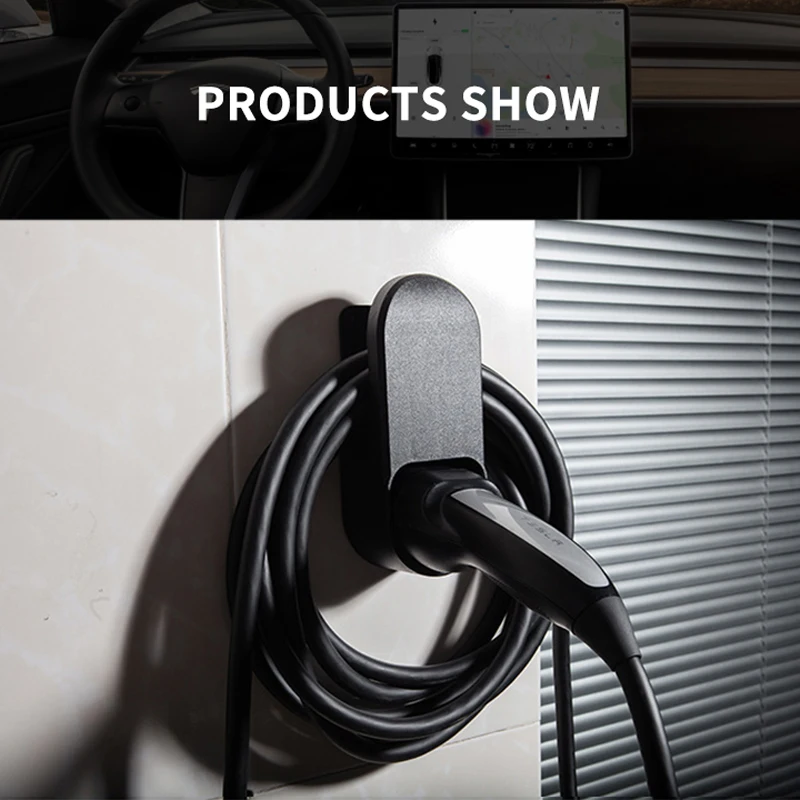 

speechn 2021 Model3 Car Charging Cable Organizer For Tesla Model 3 S X Y Accessories Wall Mount Connector Bracket Charger Holder