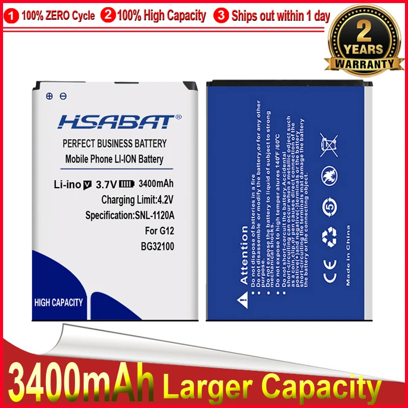 Аккумулятор HSABAT BG32100 3400 мАч для HTC T3366/G2W/HTC 7 Mozart(T8698)/A7272 Desire Z/T8698/S710D/S710E/G11/G12 desire