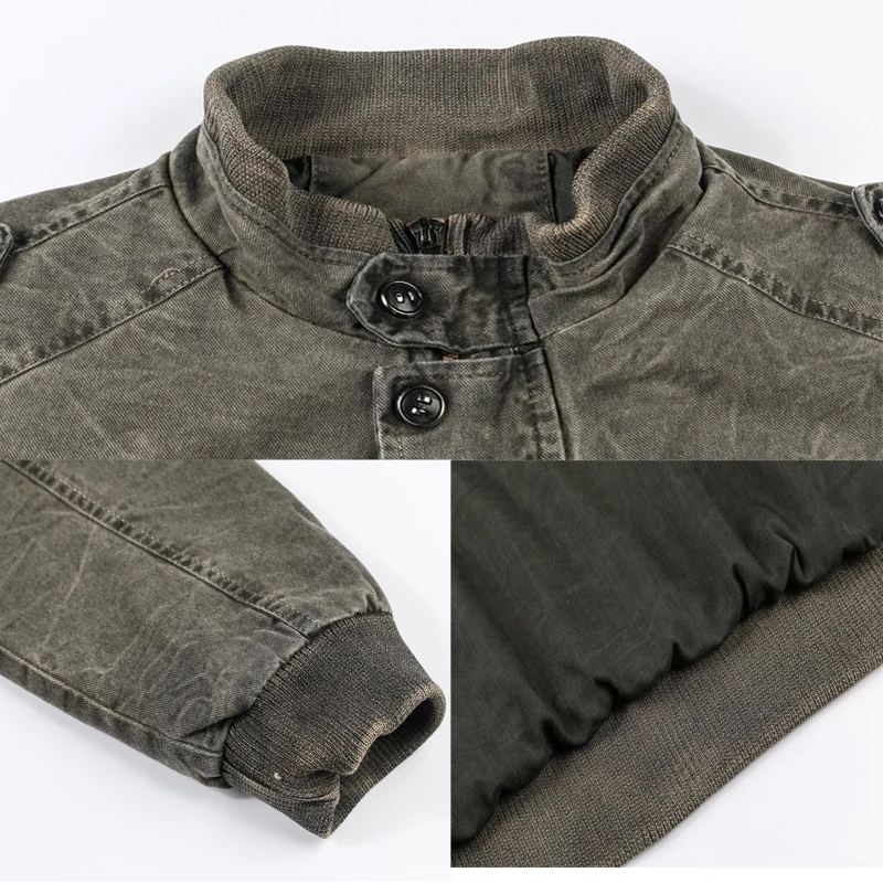 Men's Vintage Military Denim Jacket Spring Autumn Bomber Jackets Male Slim Fit Jeans Coats Jaqueta Masculina Plus Size 5XL 6XL |