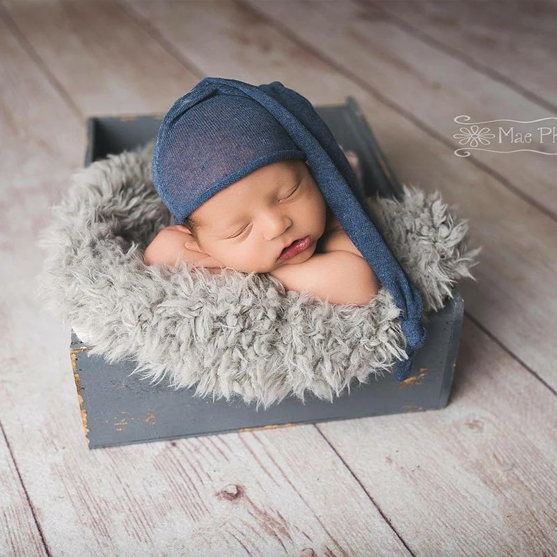 Newborn Photography Props Cuddly Soft Fur Fabric Nest Blanket Baby Posing Shoot Photo Prop Accessories Basket Stuffer Layer