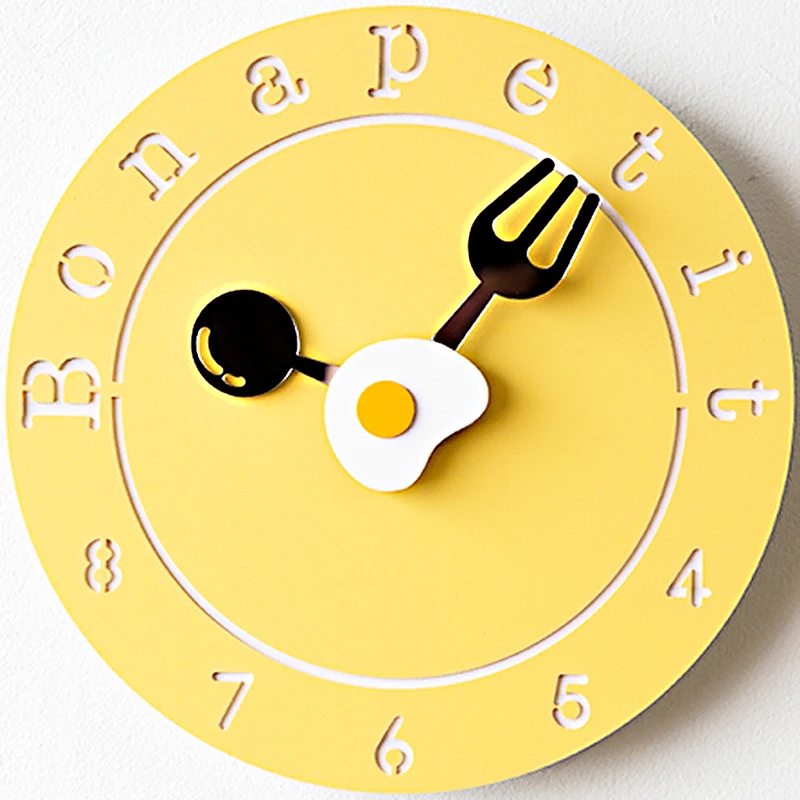 Детские Мультяшные настенные часы милые Креативные современные деревянные для