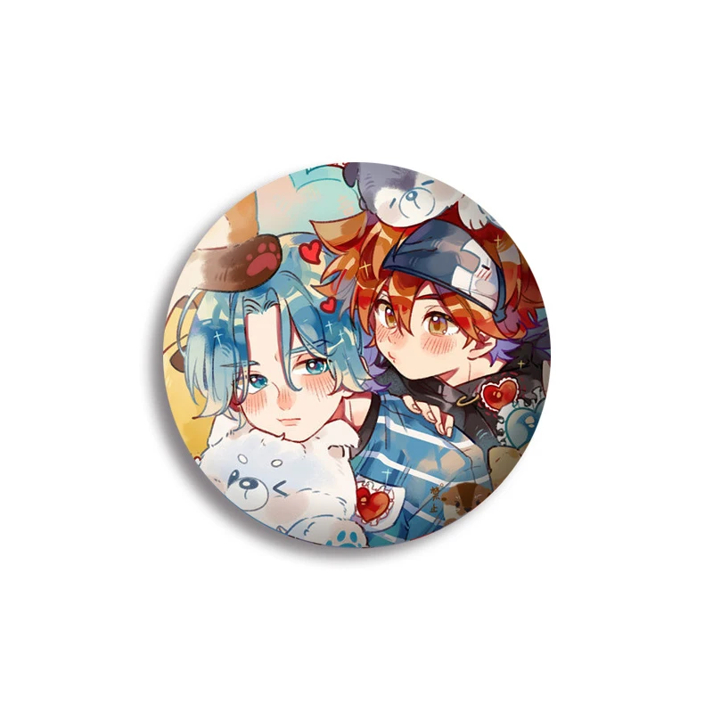 Anime SK8 The Infinity Brooch Reki Langa Miya Cosplay Figure Badges for Jackets Schoolbag Lapel Pins Souvenir Jewelry Wholesale | Украшения