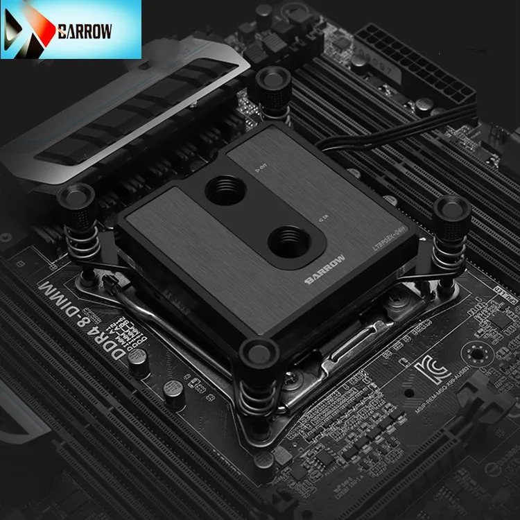

Suitable for INTEL slot LGA x99 x299 2011 2066 5v 3-pin connector processor, Barrow CPU water cooler LTCP03X-04N