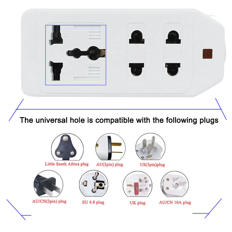 Новый удлинитель кабель для путешествий адаптер ЕС США Австралии Великобритании