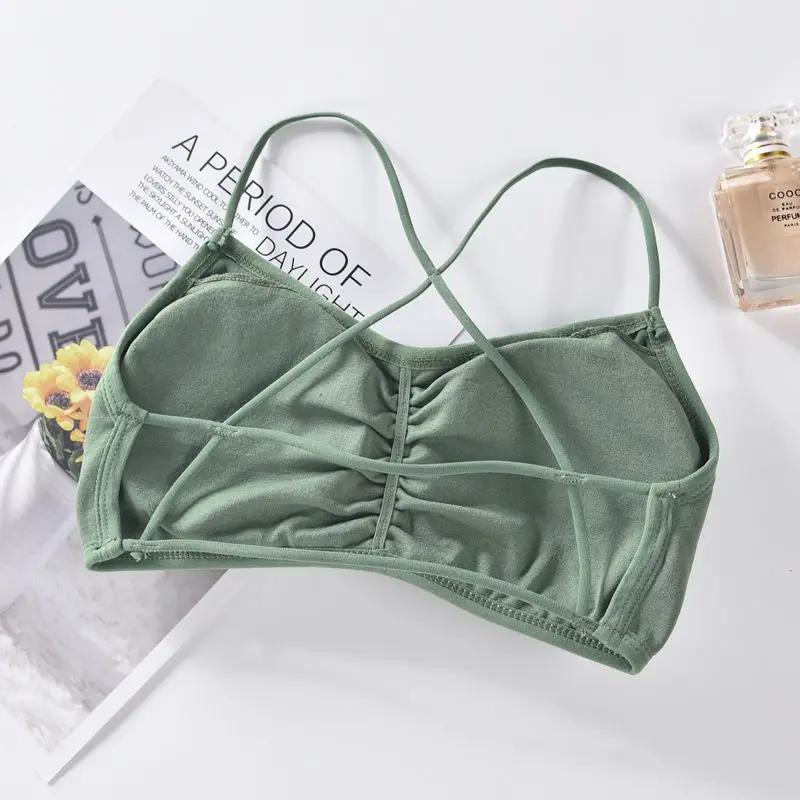 Сексуальный Уютный Топ без косточек модный бесшовный бюстгальтер с крестиками