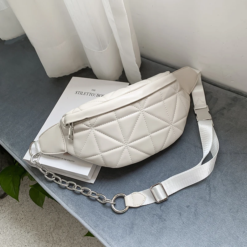 

Waist bag women's bag new 2020 fashion wave wild diagonal small bag multi-functional chest bag Brand design women's belt bag