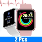 Смарт-браслет Y68s, 1,44 дюйма, пульсометр, артериальное давление