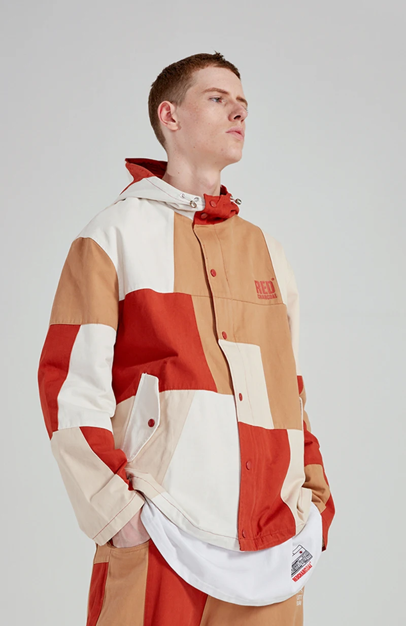 

RHYMONSTER x REDCHARCOAL "PIECES" M12 Retro Patchwork Washed Jackets