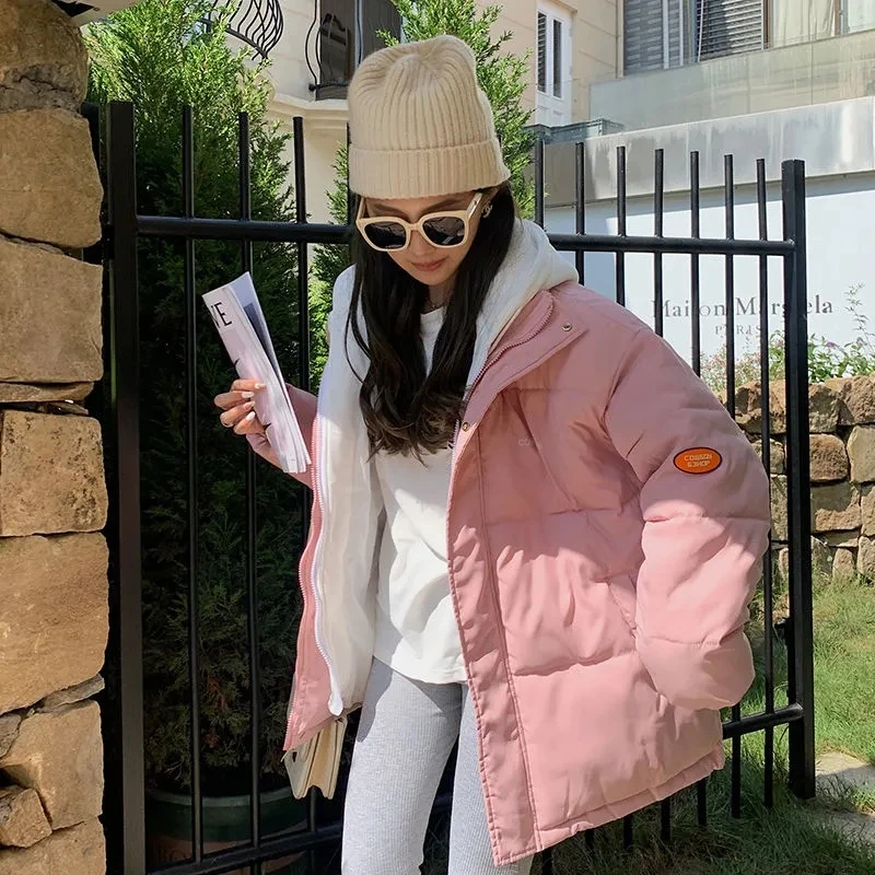 2021 New Winter Jacket Coat Women Warm Parkas Snow Wear Thicken Warm Cotton Padded Jacket Female Loose Wadded Jackets