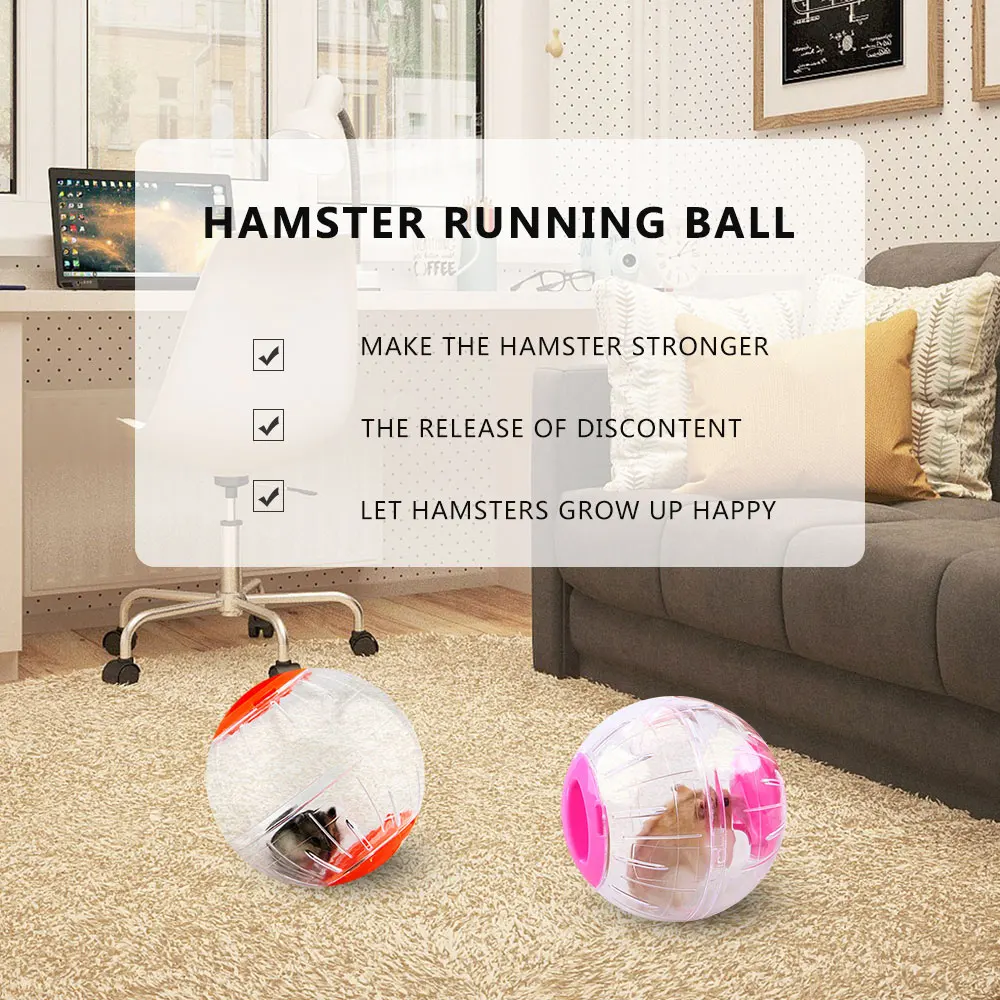 Распродажа дышащий прозрачный шар без кронштейна игрушка для хомяка 2 размера