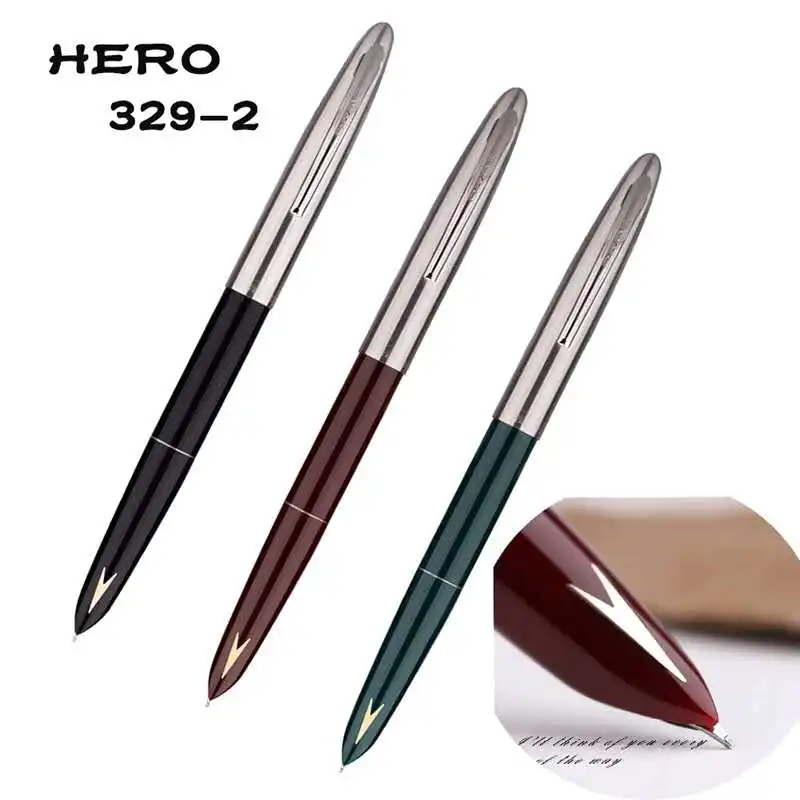 Классическая ностальгическая перьевая ручка HERO 329 2 со стрелкой и маркировкой