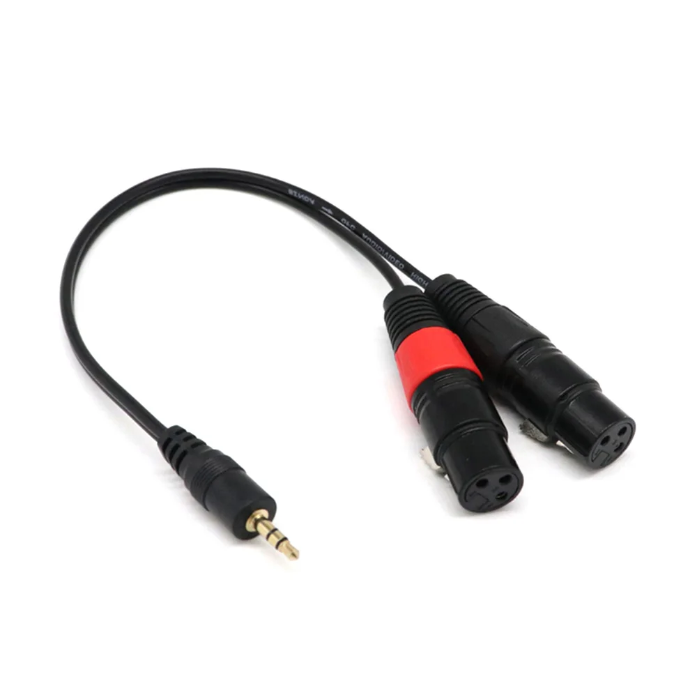 0 3 м 5 мм стерео штекер на 2 XLR 3pin Y сплиттер патч кабель для автомобиля или