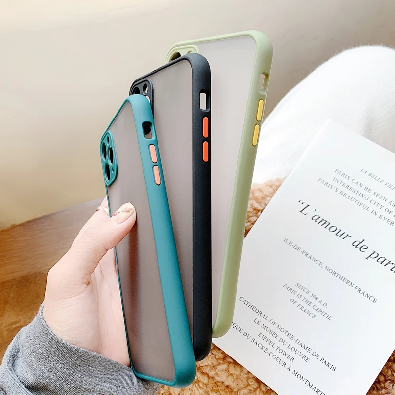 Роскошный противоударный чехол s для iPhone X XR XS Max силиконовый полупрозрачный