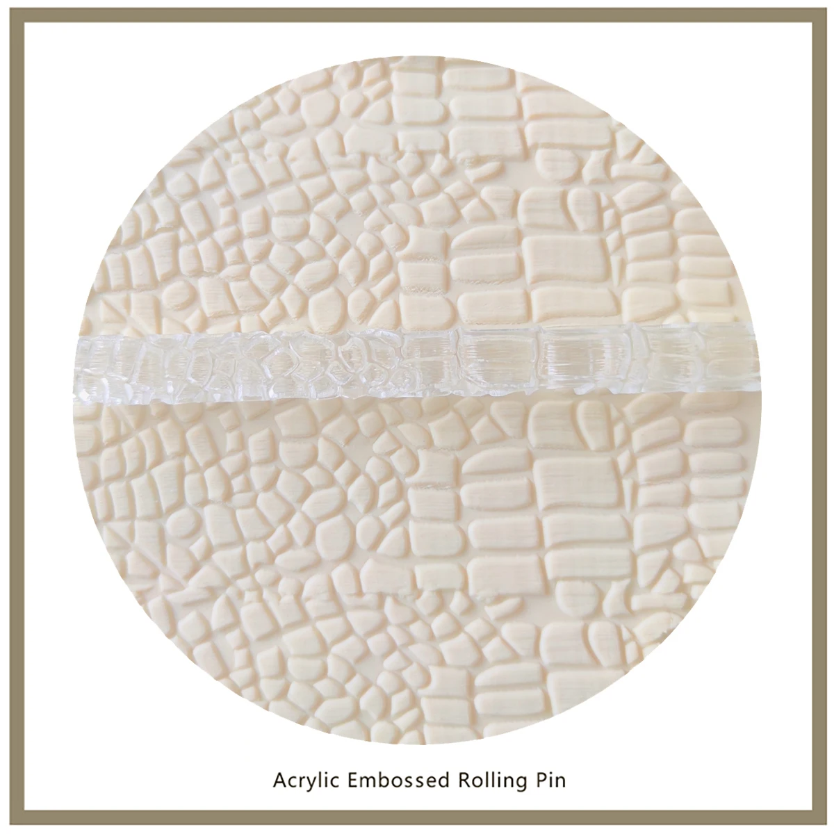 1 шт Аллигатор шаблон акриловая текстурированная Скалка Кухонные гаджеты