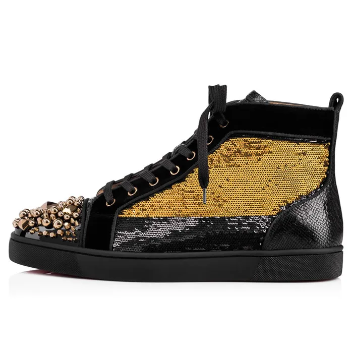 Роскошные мужские туфли SHOOEGLE ручной работы высокие кроссовки со стразами