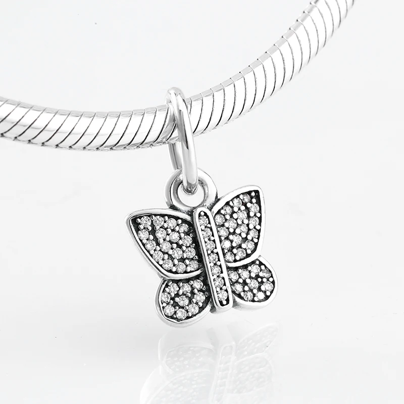 Новые Подвески из стерлингового серебра 925 пробы с прозрачными фианитами