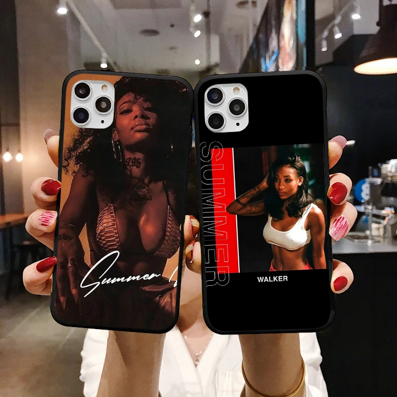 Летние Walker над ней RNB реперские кепки крышка чехол для телефона iPhone 11 Pro 12 мини XS Max