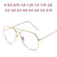 women glasses men brand cat eyes eyeglasses gold black frame myopia glasses aspheric lens 1 0 2 0 3 0 to 6 0 prescription