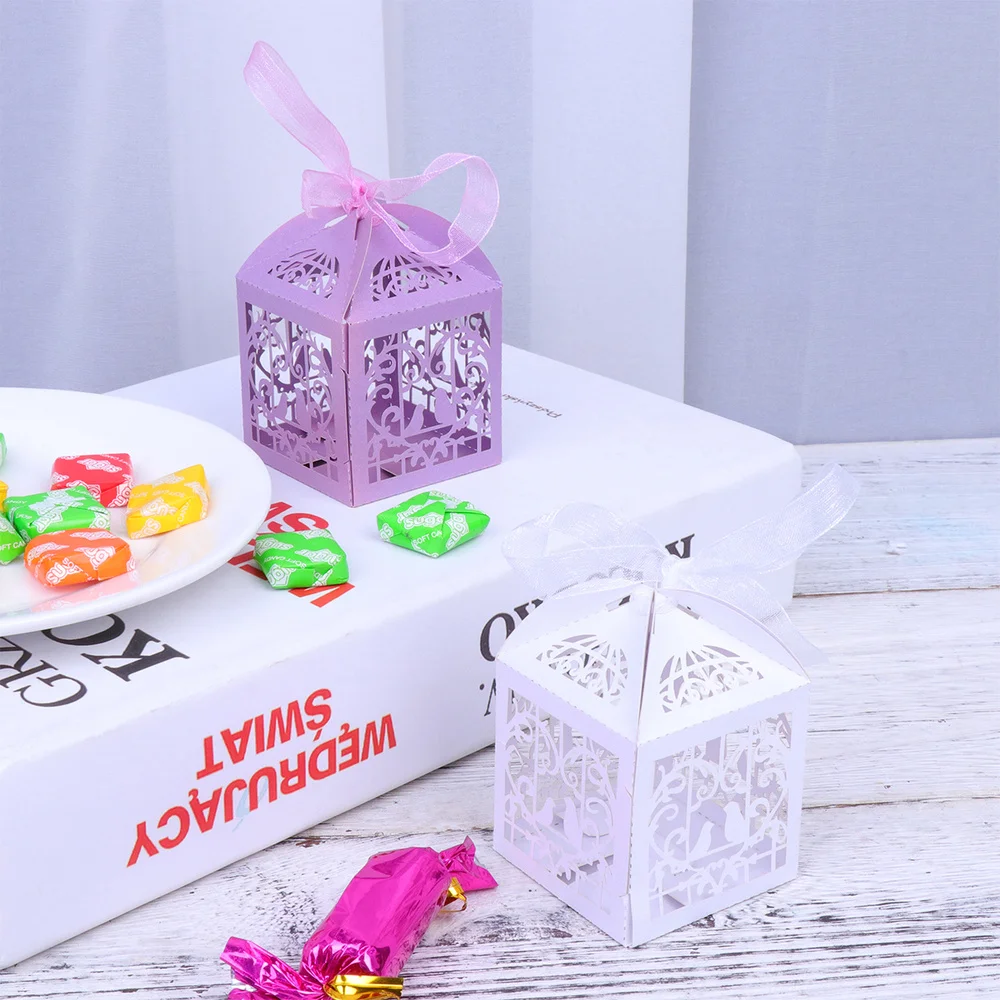 30 шт. выдалбливают конфеты ящик для хранения на свадьбу праздник Подарочная