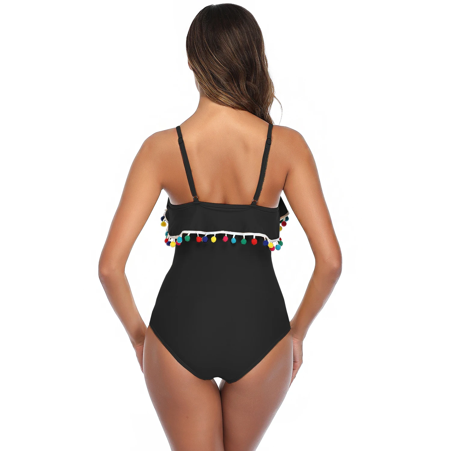 2020 сексуальный женский слитный купальник с вырезами гофрированные пуш-ап