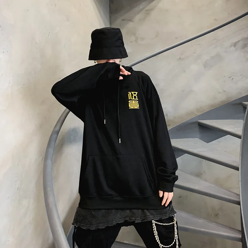 Китайский Стиль lover хип хоп оригинальная печать пара уличная Толстовка мужская