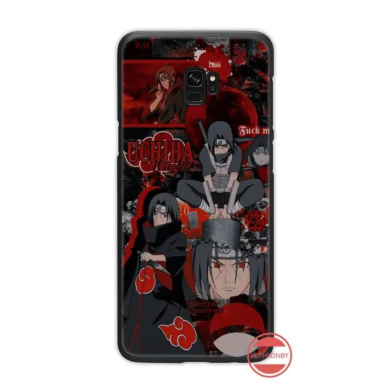 Аниме Наруто Итачи новое поступление черный чехол для мобильного телефона Samsung S6