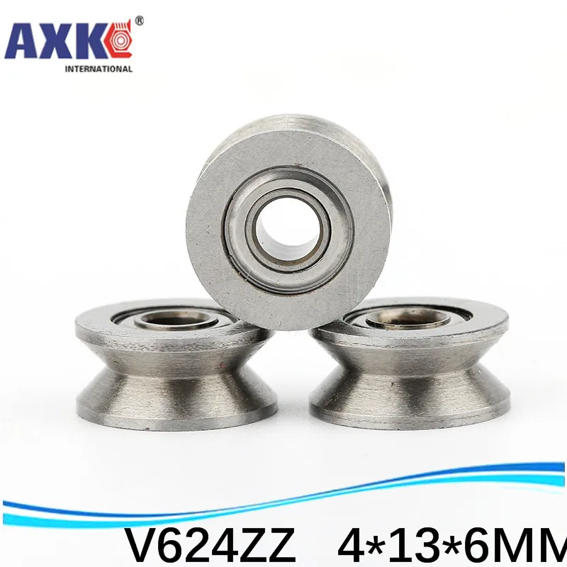 V624ZZ V шаровые подшипники роликовых колес 4*13*6 мм подшипник шкива вышивальной