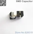 500 шт.лот 25В 33 мкФ SMD алюминиевые электролитические конденсаторы размером 5*5,4 33 мкФ 25В