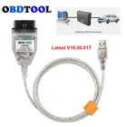 V16.00.017 MINI VCI J2534 интерфейс для Toyota TIS Techstream V15.00.028 Obd Mini Vci диагностический кабель совместимый с SAEJ2534