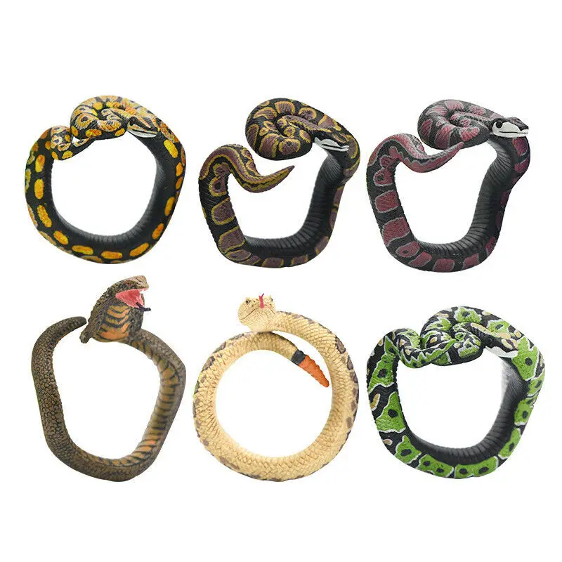 

Simulation Snake Resin Bracelet Fake Snake Novelty Toys Scary Rattlesnake Cobra Horror Funny Birthday Party Toy Joke Prank Gift