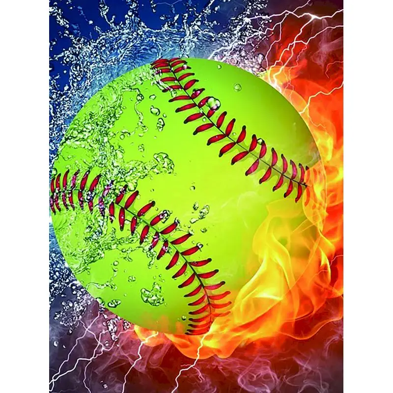 

CHENISTORY 5D Diamond Painting Tennis Diamond Embroidery DIY Cross Stitch Diamond Mosaic Movement Rhinestone Art Home Decoration