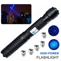 most powerul lengthen blue laser pointers 2w 450nm lazer sight flashlight burning matchburn light cigarscandle hunting