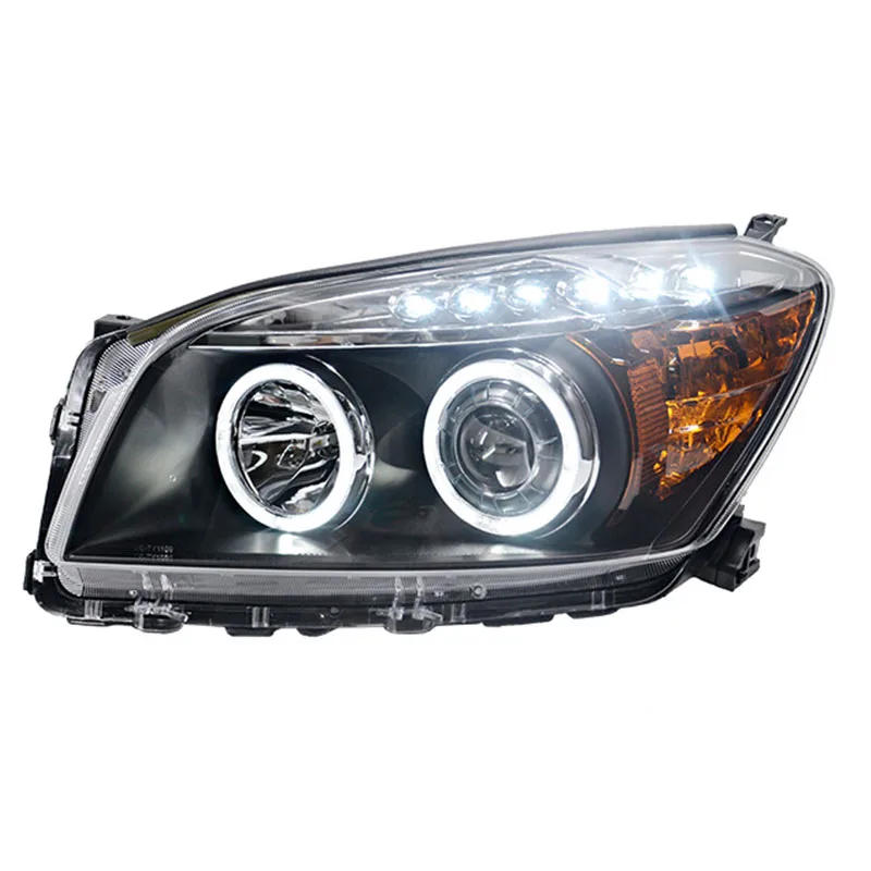 Изменение светодиодный глаза ангела апертура объектива фара в сборе для Toyota RAV 4